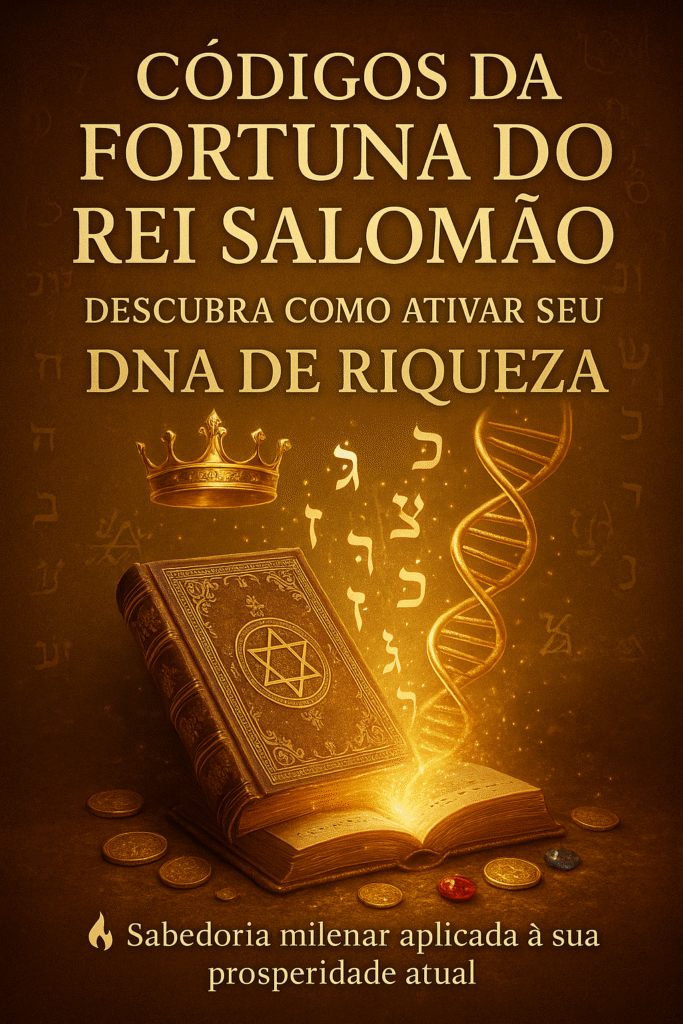 Você está a um passo de acessar os mesmos códigos secretos que transformaram Salomão no homem mais rico e sábio da história. Descubra como ativar seu DNA da riqueza, alinhar mente e espírito, e atrair oportunidades como um verdadeiro rei! Esse livro é o mapa da abundância que sua alma sempre procurou.