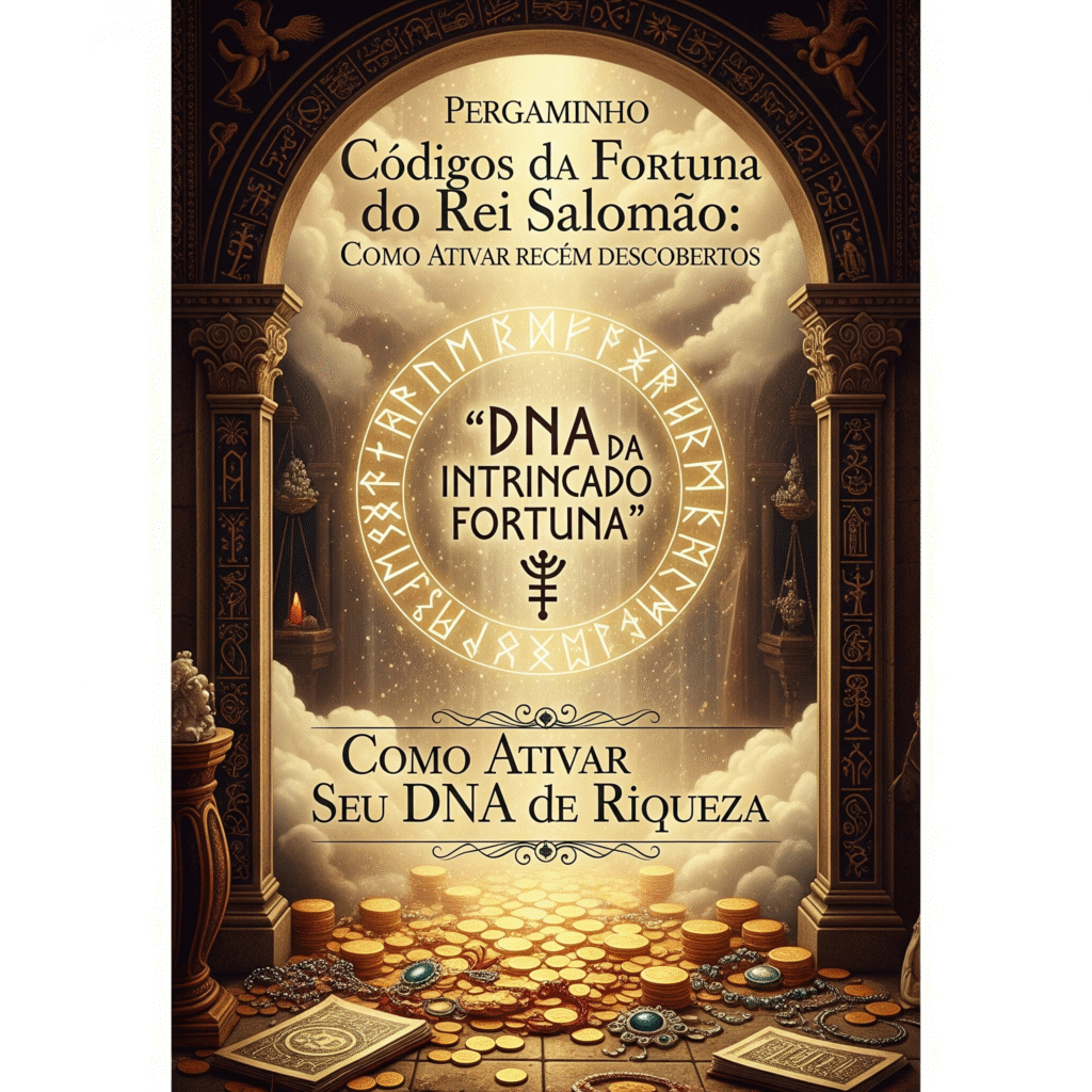 Imagine uma vida de prosperidade. Os Códigos do Rei Salomão revelam como ativar seu DNA da riqueza. Sinta a emoção da abundância real!